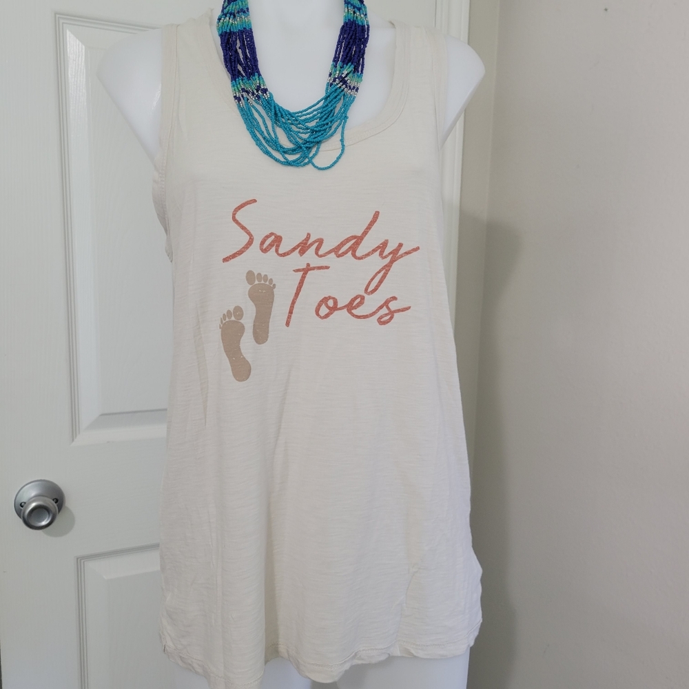 2/$35 Comune Sandy Toes Tank Top Clay S NWT